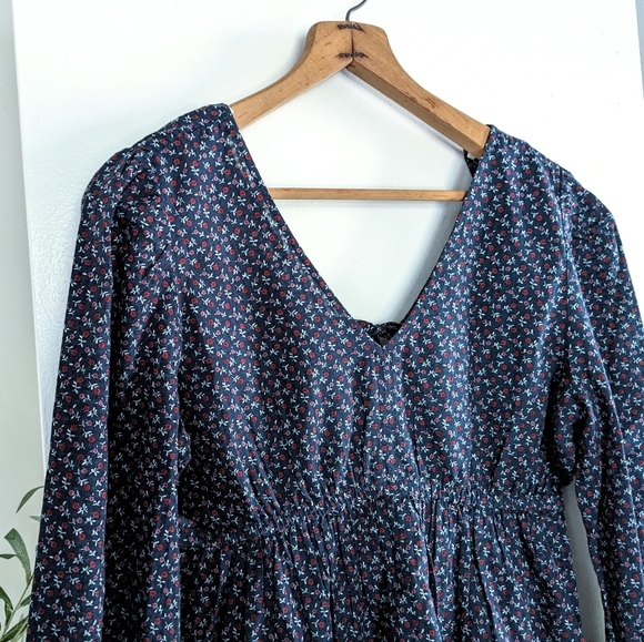 Sold! NWT Madewell Tie-Back Peplum Puff Sleeve Top - Picture 7 of 15
